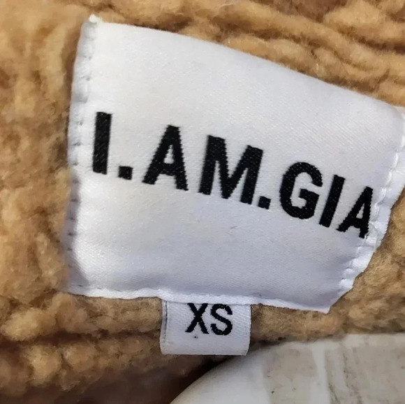 I.AM.GIA Neutral Pixie Oversized Full Zip Teddy Bear Bomber Jacket/Coat(XS/S) - Picture 10 of 12
